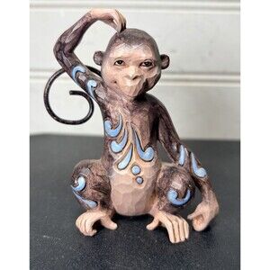 Jim Shore Monkey Figurine Mini Enesco Heartwood Creek
